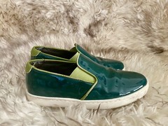 RRP €300 Authentic DOLCE & GABBANA Kids Loafer Shoes EU 31 US 13 Leather Green