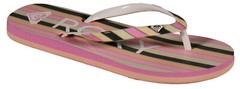 Roxy Girl’s Pebbles Sandal – Green / Pink – New