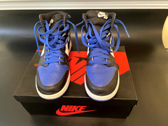 Nike Air Jordan 1 Retro High Game Royal Toe 575441-041 Youth GS Size 6Y W/Box