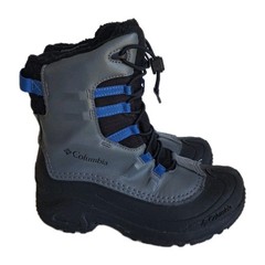 Columbia Youth Bugaboot Celsius Boots Unisex Size 5 Omni-Heat Waterproof Shark
