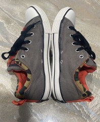 Converse All Star Camo Gray Sneakers Shoes size Junior 4