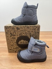 Jan & Jul Toasty-Dry Booties Snow Boots Heather Grey Toddler Size 6 NEW