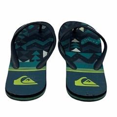 Quiksilver flip flops slides Size 6/7 black water shoes