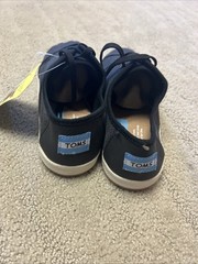 Toms Youth Paseo Show Black Charcoal Sz 3.5