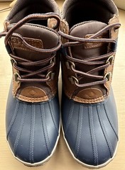 NEW SPERRY TOP-SIDER Bowline Storm Boot in Navy/Tan Size 4M