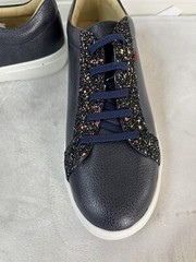 Marc Joseph Youth Kids Metropolitan Leather lace Up Sneakers Navy US SIZE 6.5