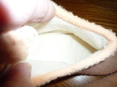 Inside & Outside Fleece Slipper Booties with Rubber Soles Youth Size 5