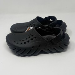 Crocs Echo Clog Kids Juniors Youth Size 6 Black Beach Summer Sandals Shoes