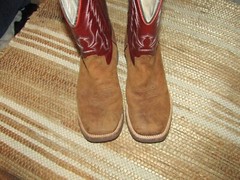 Cody James BSC1889 Burgundy Leather Pull On Square Toe Western Boots Youth 3 D