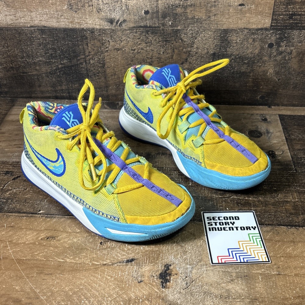 Nike Kyrie Flytrap Vw 2 Basketball Shoes Yellow Spongebob Sz 4y DQ8094-700