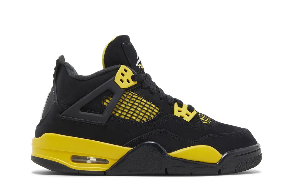 Air Jordan 4 Retro Grade School Thunder 2023 408452-017 Available Now