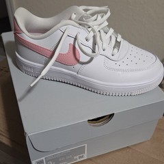 Nike Force 1 Low Lace (PS) Kids Low Top Sneakers White/Pink 3Y IF1673-104