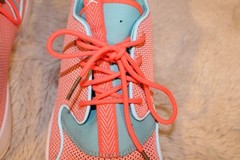 NIKE Air Jordan Eclipse GG Hot Lava White Tide Pool Blue Size 8 Youth
