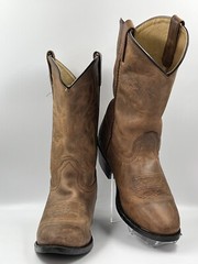 Cody James Oiled Dust Brown Leather Western Boot Kids 4.5 D 43034Y