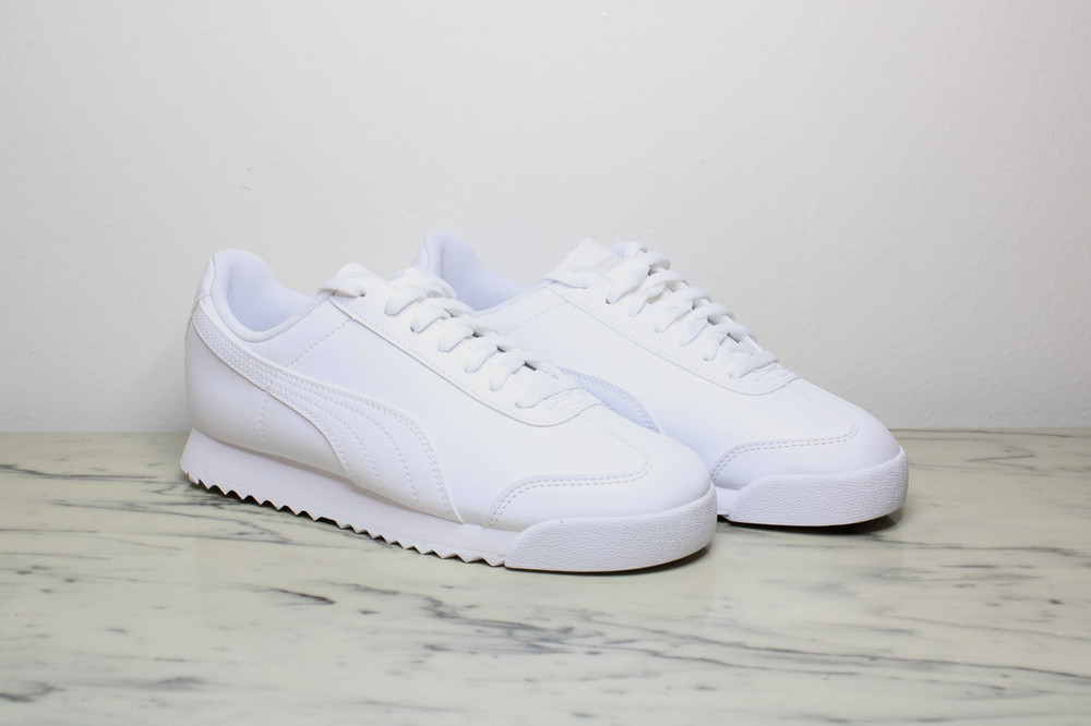 Puma Roma Basic Jr Kids‘ Sneakers – White (US 4.5C) NEW IN BOX