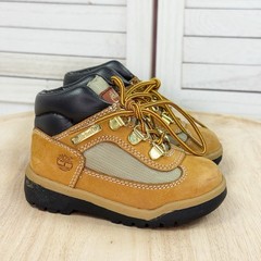 Timberland Toddler Field Boots Ankle Lace Up Nubuck Leather Tan Size 7