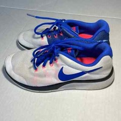 Nike Tanjun Racer WHT/ROYAL/HYPER RED Youth 5 sporty GUC
