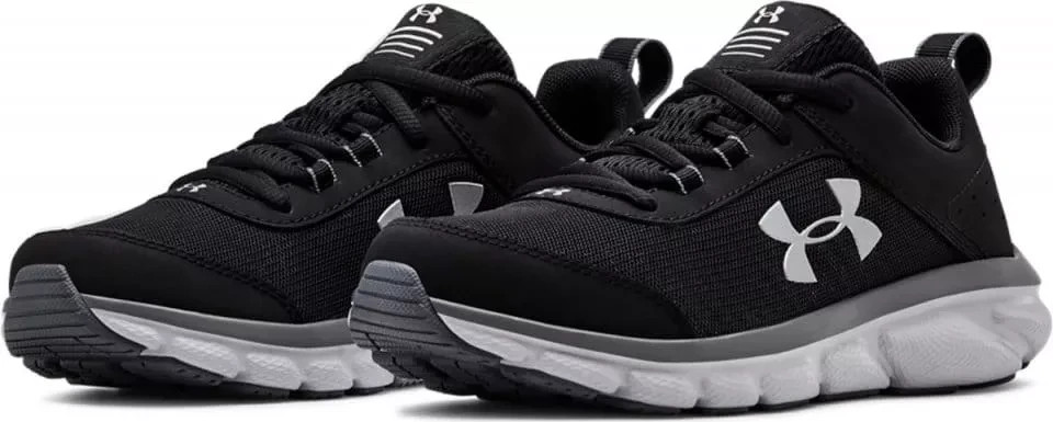 Under Armour GS Assert 8 Size 3.5Y Black Running Shoes