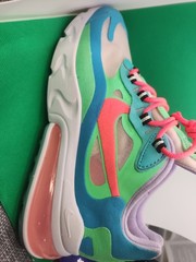 Nike Air Max 270 React Unisex Kids US 8 EU 39 Multicolor Sneakers AT6174-300