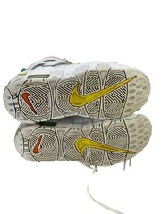 Nike Air More Uptempo GS Sneakers White Multicolor Letters Youth Size 2Y