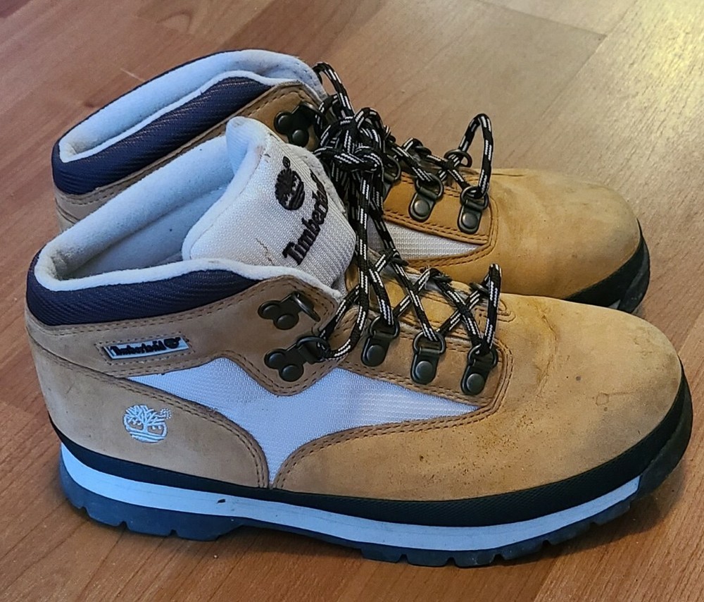 Timberland Juniors Euro Hiker Boots Youth Boys Girls 4.5 Wheat 96947 High Shoes