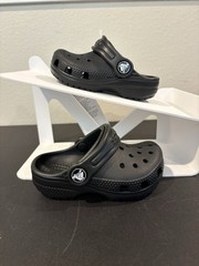 Crocs Classic Clog Black Slip On Comfort Shoes Unisex Infant Toddler Size 9C