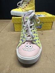 Nickelodeon Spongebob & Patrick Kids High Tops Shoes Fun Cartoon Youth Size 7