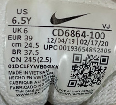 Nike Air Max 90 White Athletic Sneaker Shoes – CD6864-100 Kid’s US Size 6.5Y