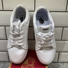 Vans Seldan Platform White Canvas Lace Up Sneakers Shoes US 4 Street Casual