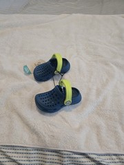 Joybees Active Kids Clog Blue Green Slip-On Synthetic C4/5 Lightweight