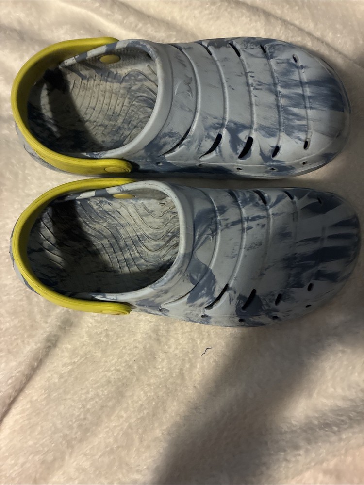 Light Blue Rugged Shark Slip Ons