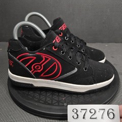 Heelys Propel 2.0 Shoes Youth Size 5 Black Suede Wheeled Skate Sneakers