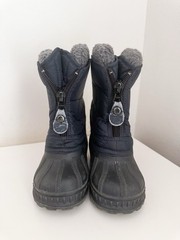 SOREL Kootenay Navy Blue Puffy Winter Snow Boots Little Kids Size 8