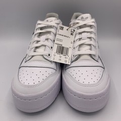 New Adidas Classic Forum Bold White Gray Sneakers Youth 6 Womens 7.5 Clean Style
