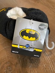 DC BATMAN~NEW Toddler Boys‘ Batman Slippers~Kids Size 4T-5T~NWT~Superhero~Black