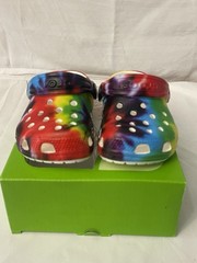 Crocs Littles Graph. Clog Unisex Kids Tie Dye Multicolor US 2/3 toddler