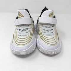 Nike Giannis Immortality 3 White Black Gold Boys 8C Basketball Shoes NWOT