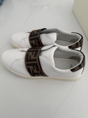Fendi Kids Unisex Monogram Strap Designer Casual Walking Fashion Sneaker