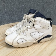 Air Jordan 6 Retro PS Midnight Navy Shoes Youth 3 M Sneakers Leather White Blue