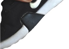 Nike Black White Silver Slip On Sneaker Shoes Small Kid Size *See Description*