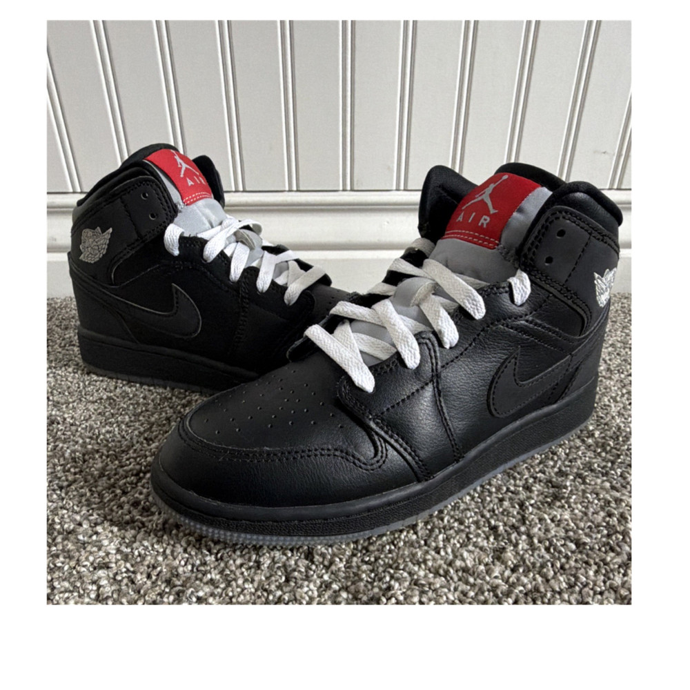Jordan Air Jordan 1 Mid BG Black/White/Wolf Grey Kids 4.5Y HV5180-010