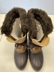 Sorel Badger Size 6 Winter Snow Boots Duck Leather Nice!!