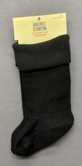 HARPER CANYON FLEECE RAINBOW BOOT LINER KIDS SMALL BOOT SIZE 10-11 BLACK