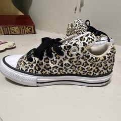 Converse Chuck Taylor All Star Leopard Print Canvas Low Top Unisex Kids Sneakers