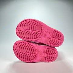 Crocs Crocband Rain Boot Pink Round Toe Kids Waterproof Rain Boots Girls Size 8