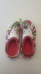 Crocs Classic Lined Marbled Clog Kids J4 Womens 6 Pink Fuzzy Lined NWT 207773