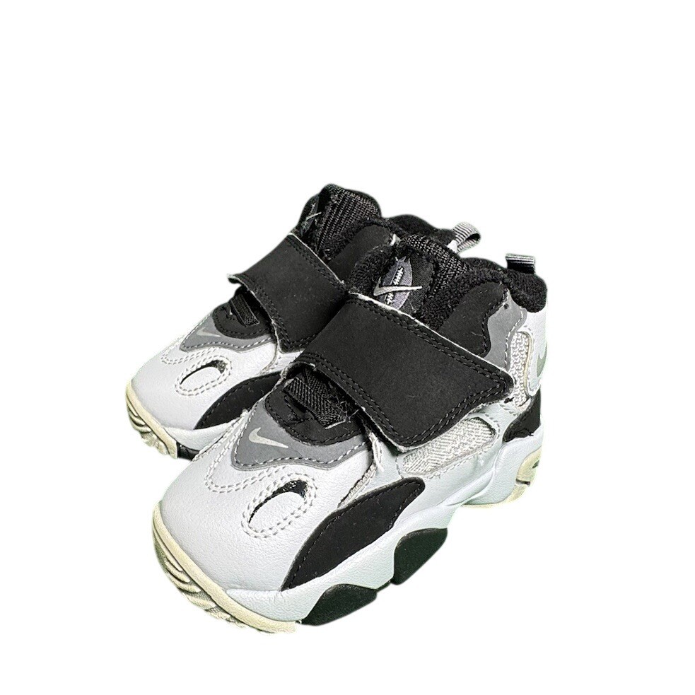 Nike Air Diamond Turf Deion Sanders Toddler Sneakers 5C Grey Black 535737-001