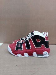 Size 5y(GS) – Nike Air More Uptempo Low Varsity Red/white Style- 415082
