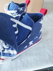 Converse All Star Chuck Taylor American Flag Stars Stripes Shoes Junior Size 1