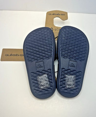 Quicksilver Kids Size 11 Hydrosquish Technology Blue Slides w/Logo